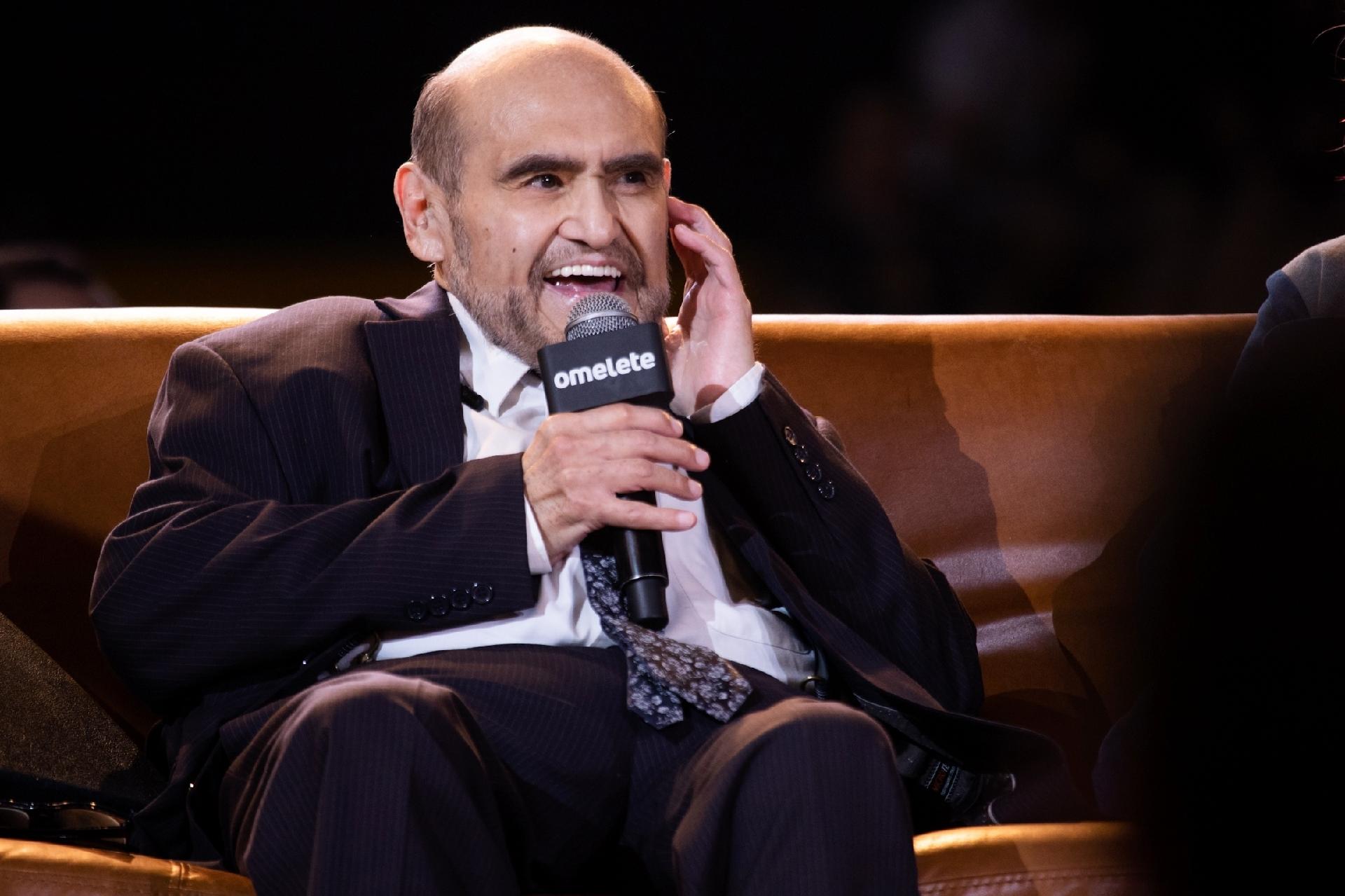 Édgar Vivar, o Sr. Barriga e o Nhonho de 'Chaves', na CCXP 22 - Patrícia Devoraes/Brazil News