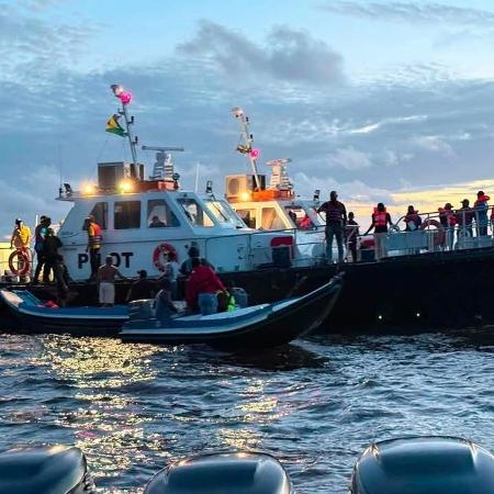 Regate das vítimas é conduzido pelas forças de defesa da Guiana