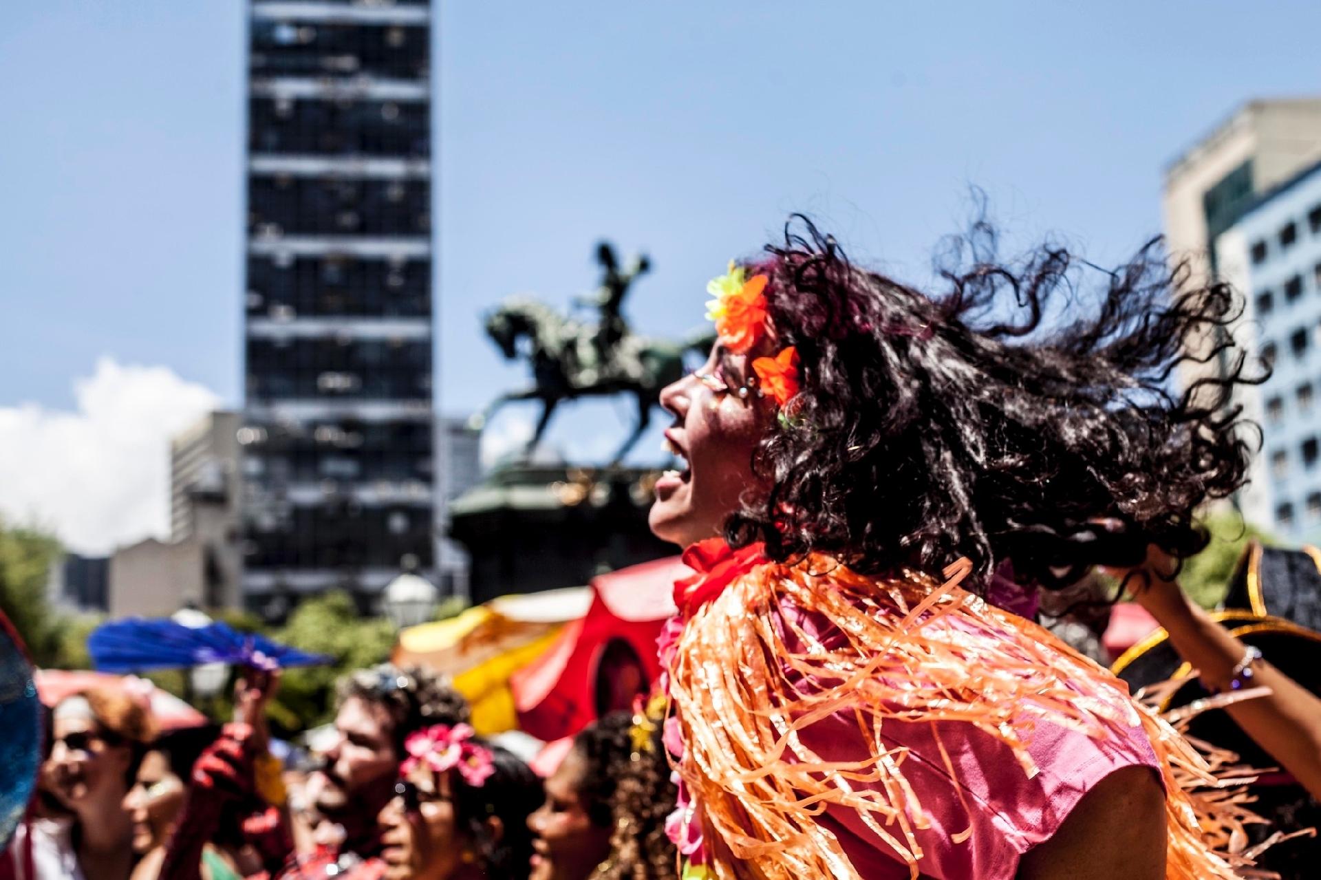 Bloco Exagerado começou na Praça Tiradentes, no Centro do Rio - Gustavo Stephan/Riotur