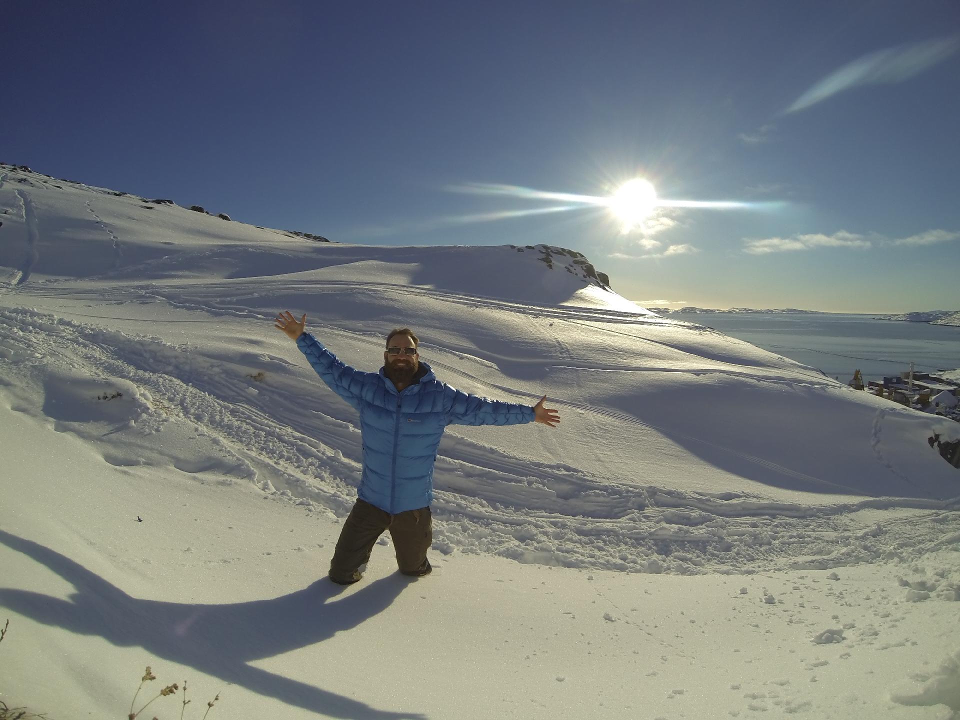 Thor na neve - Arquivo pessoal
