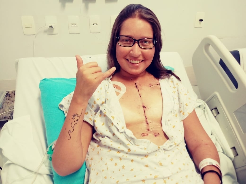 Esportista, ela descobriu 2 problemas cardíacos e precisou de coração novo