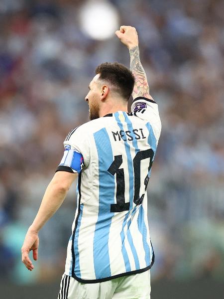 Messi celebra gol sobre a França na final da Copa -  REUTERS/Carl Recine
