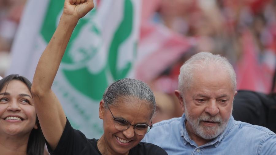 Lula (PT) na Avenida Paulista com Marina Silva (Rede) - Caio Guatelli/UOL