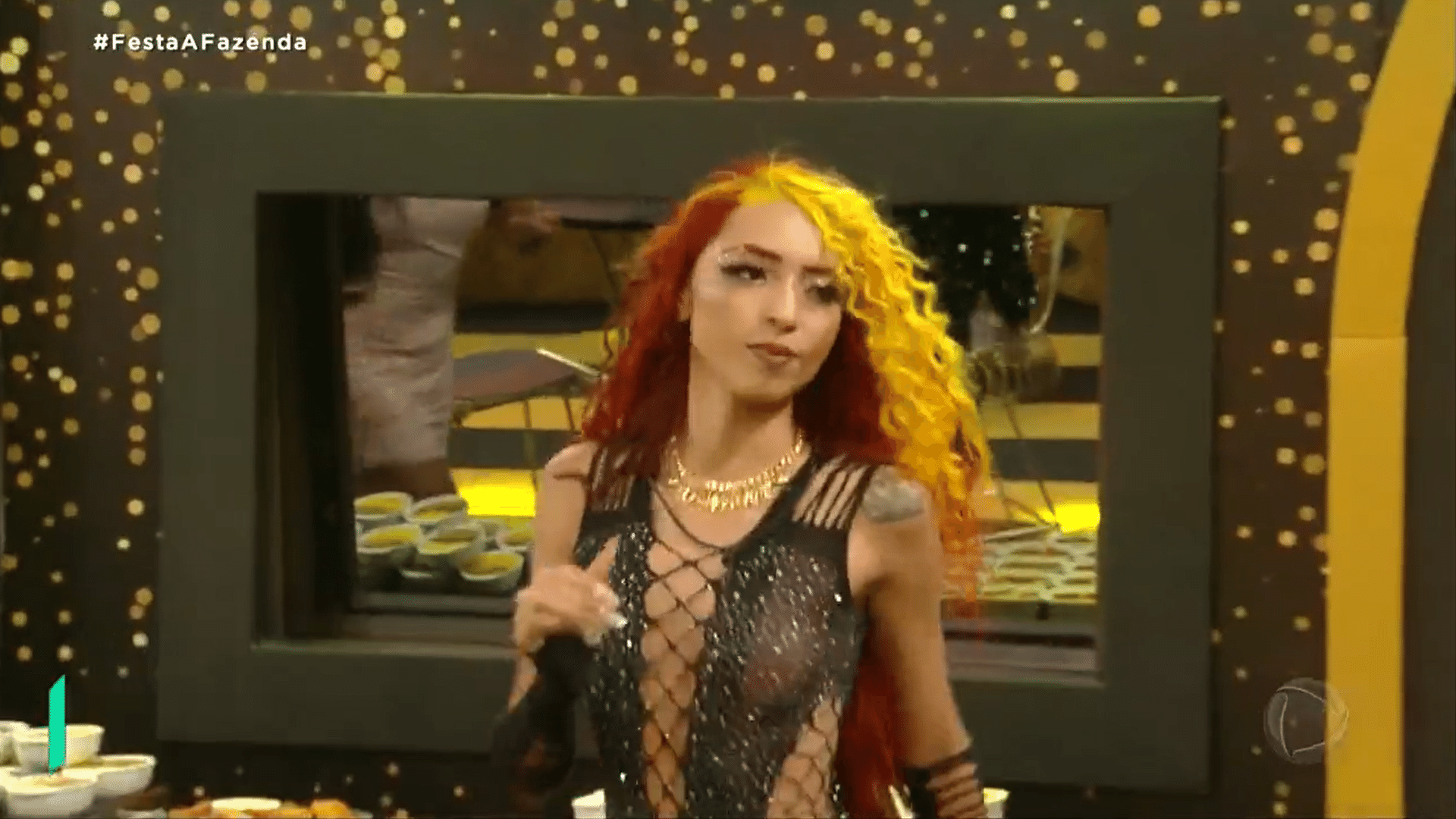 A Fazenda 2022: Ruivinha curte festa - Reprodução/PlayPlus