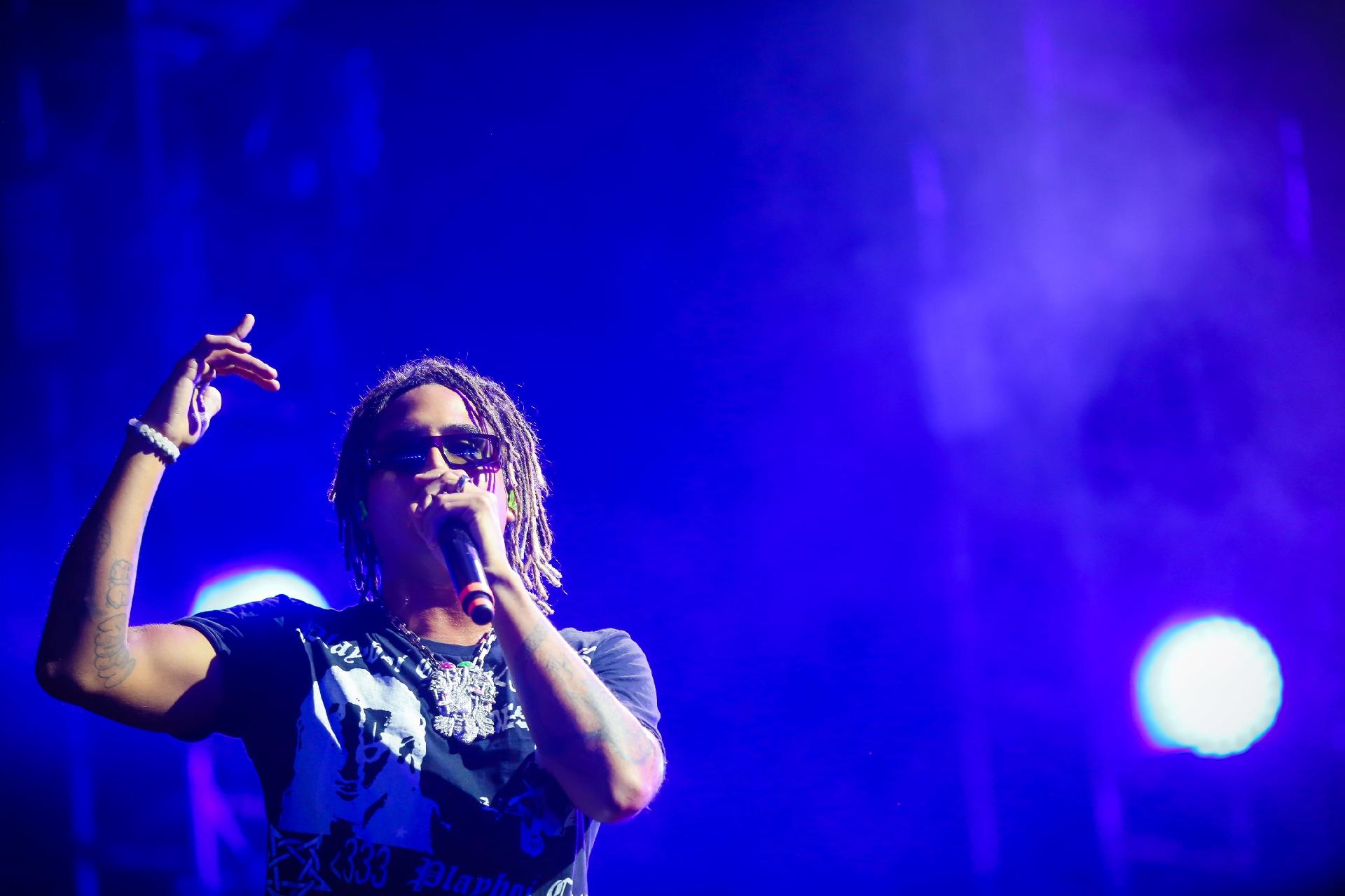 Matuê & 30praum durante a 26ª edição do Planeta Atlântida. - André Feltes/Agência Preview