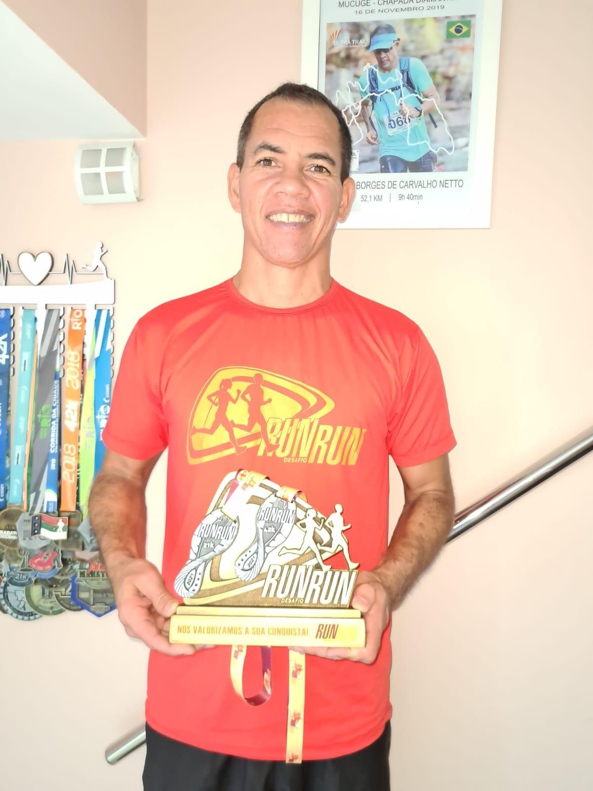 Agenor Netto começou a correr após ser diagnosticado com esclerose múltipla - Arquivo pessoal