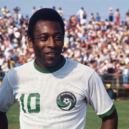 Pelé jogou no New York Cosmos entre 1975 e 1977 - Bettmann/Bettmann Archive