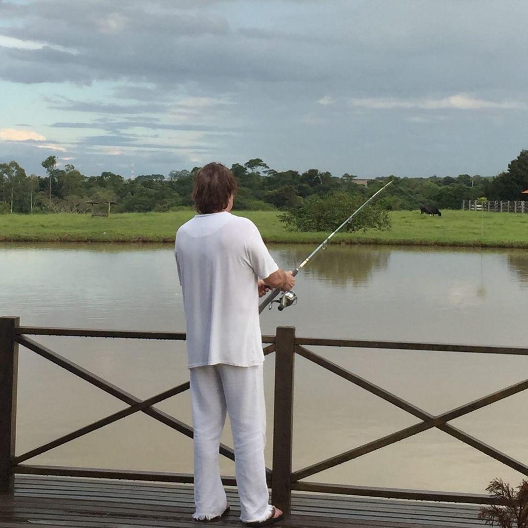 Fábio Júnior em sua propriedade rural - Reprodução/Instagram