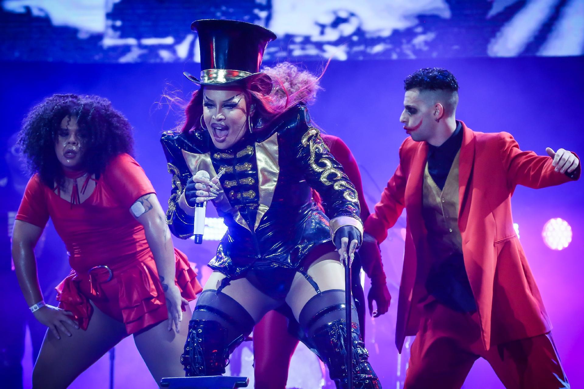 Gloria Groove durante a 26ª edição do Planeta Atlântida. - André Feltes/Agência Preview