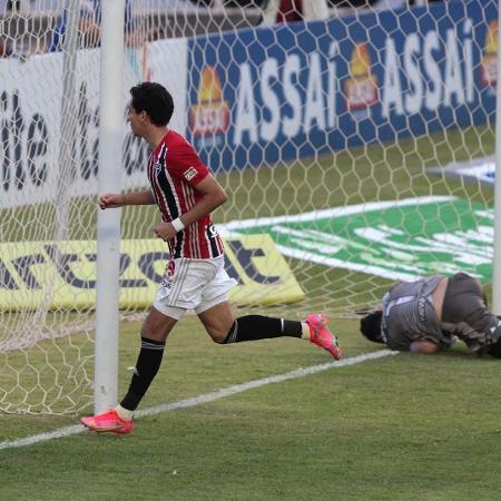Pablo comemora gol pelo São Paulo, contra a Inter de Limeira, no Paulistão - Divulgação/São Paulo