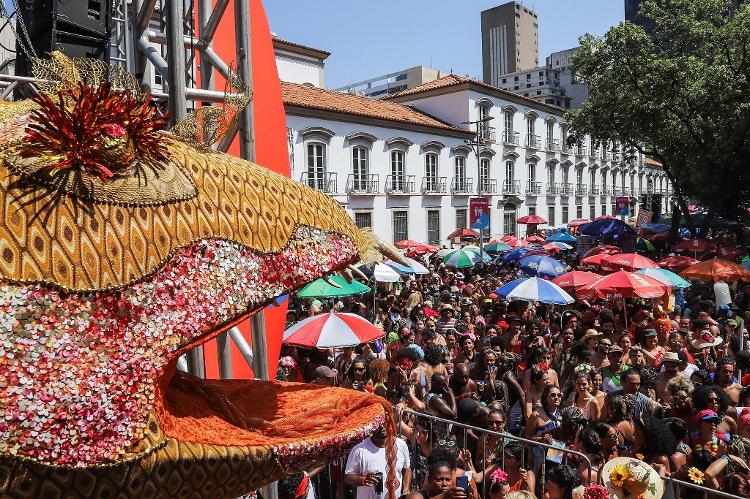 Bloco Cordão do Boitatá, no Rio de Janeiro, neste domingo (19) - Fernando Maia/Riotur - Fernando Maia/Riotur