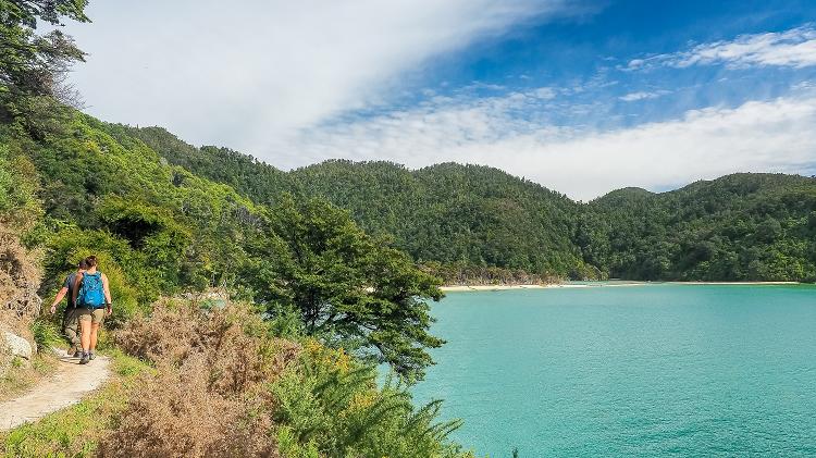 Praia Kaiteriteri, Nova Zelândia