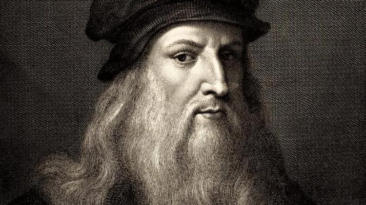 Retrato de Leonardo da Vinci.