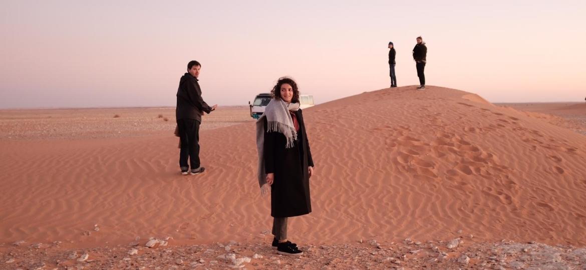 Fatma no deserto da Argélia - Arquivo pessoal