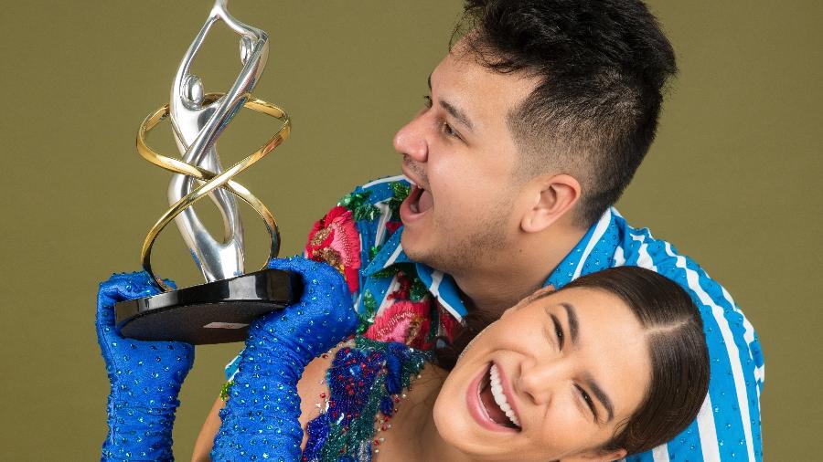 Priscila Fantin e Rolan Ho venceram a final da Dança dos Famosos 2023 - João Miguel Jr/Globo