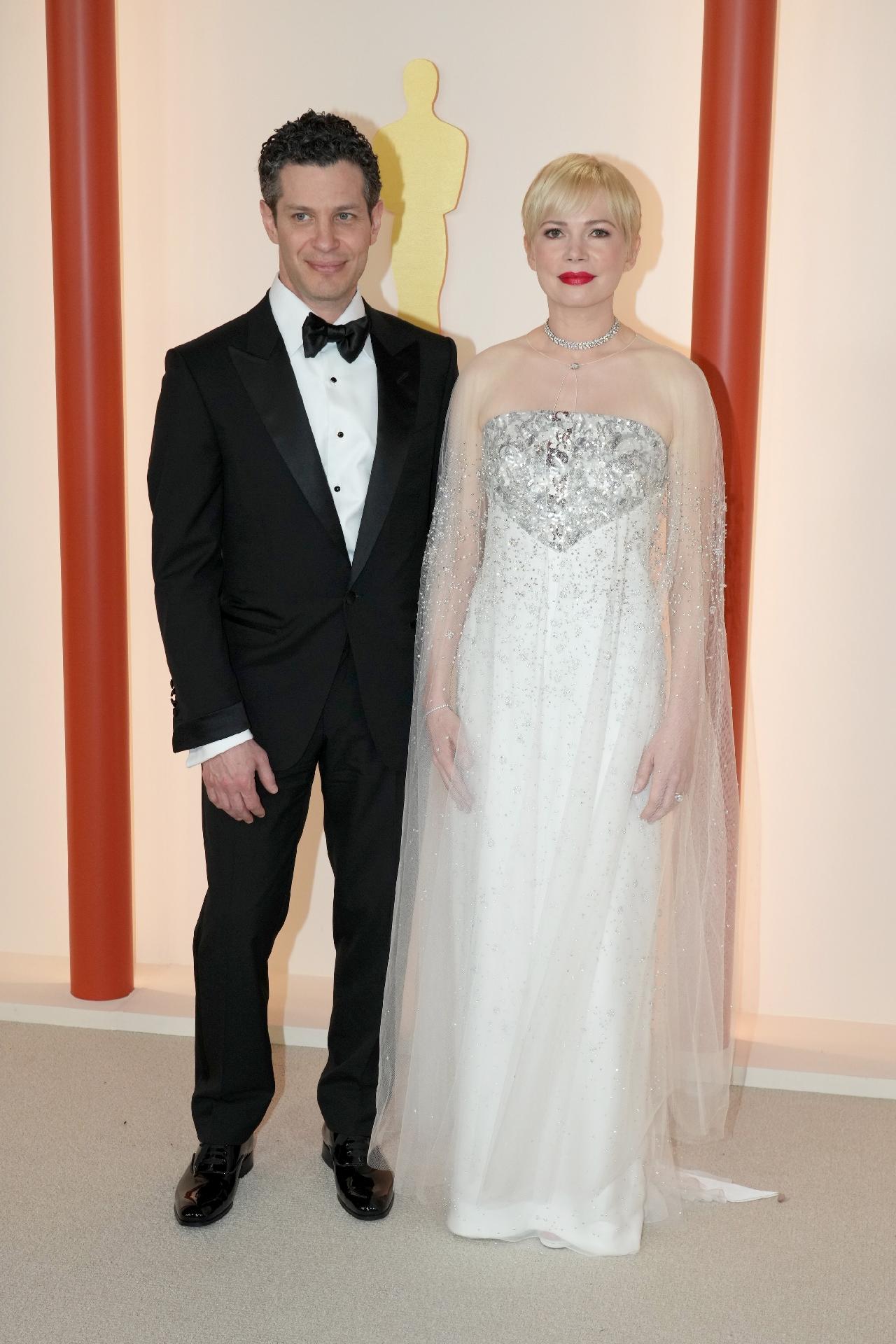 Thomas Kail e Michelle Williams no Oscar 2023 - Jeff Kravitz/FilmMagic