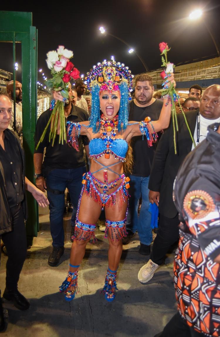 Sabrina Sato no ensaio técnico da Gaviões da Fiel Sabrina Sato no ensaio técnico da Gaviões da Fiel