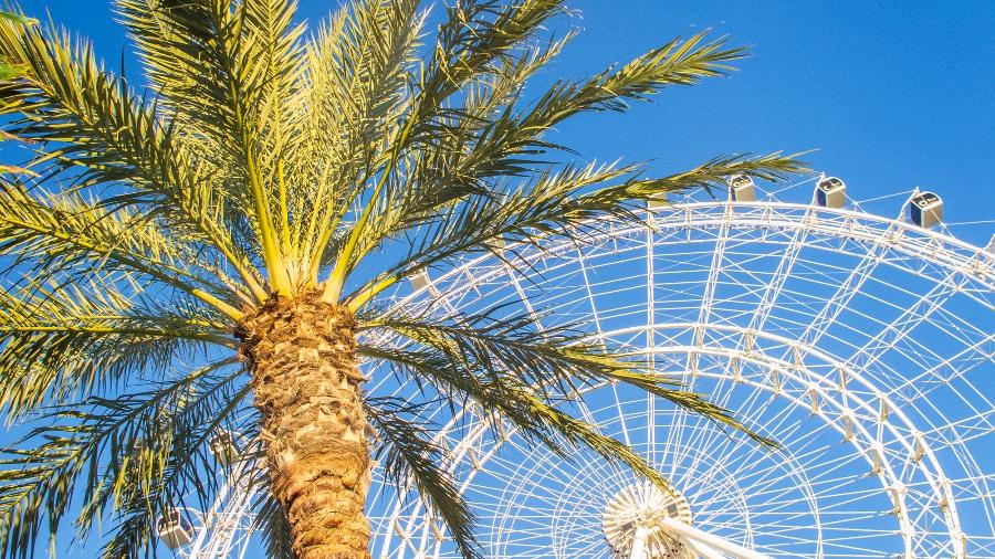 A famosa roda gigante ICON Orlando, a antiga Orlando Eye - BrazilPhoto/Getty Images