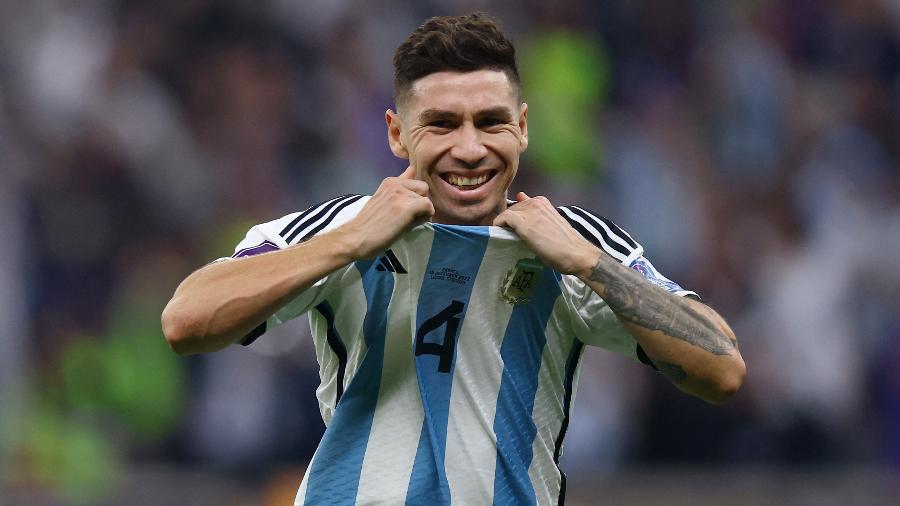 Montiel converteu o pênalti que deu o título da Copa do Mundo para a Argentina - REUTERS/Hannah Mckay