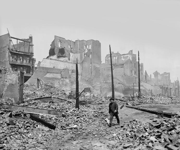 Imagens mostram São Francisco em ruínas após terremoto de 1906 Imagens mostram São Francisco em ruínas após terremoto de 1906