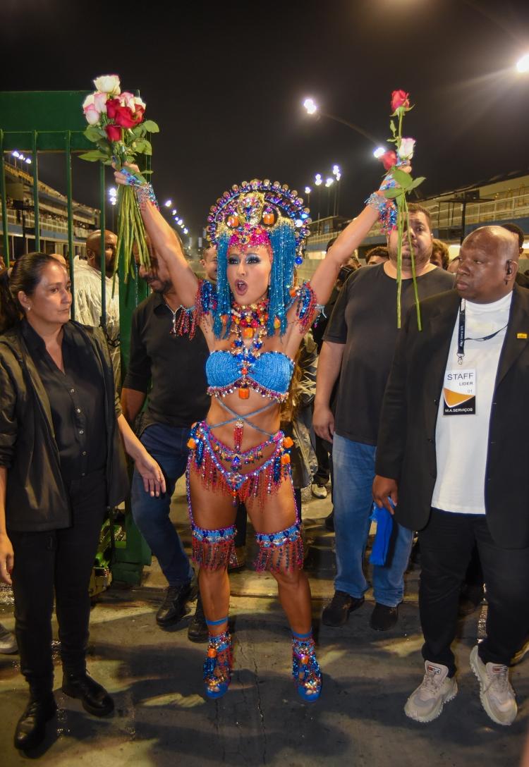 Sabrina Sato no ensaio técnico da Gaviões da Fiel Sabrina Sato no ensaio técnico da Gaviões da Fiel