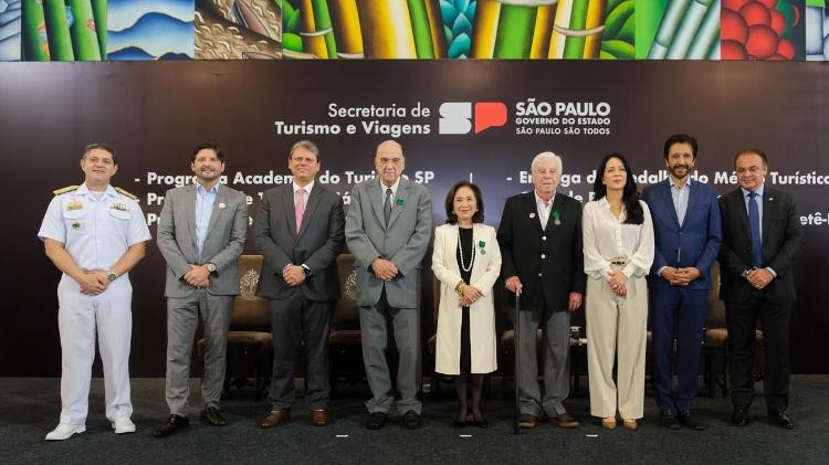 Momento da entrega das medalhas