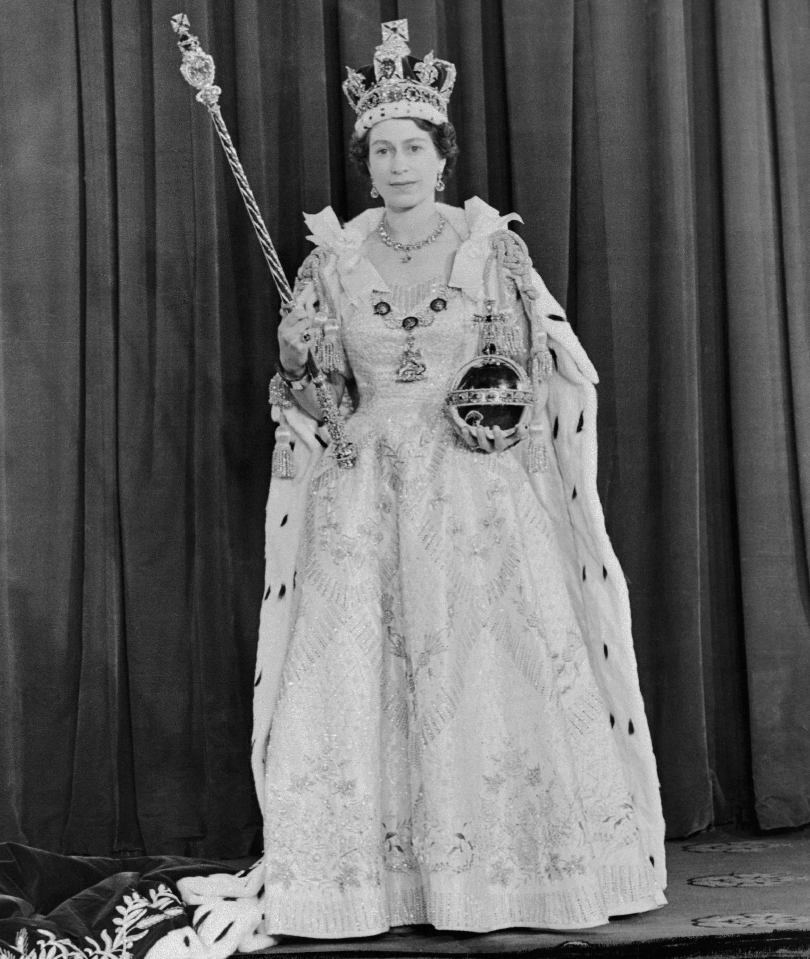 Queen Elizabeth II after her coronation on June 2, 1953 - Getty Images