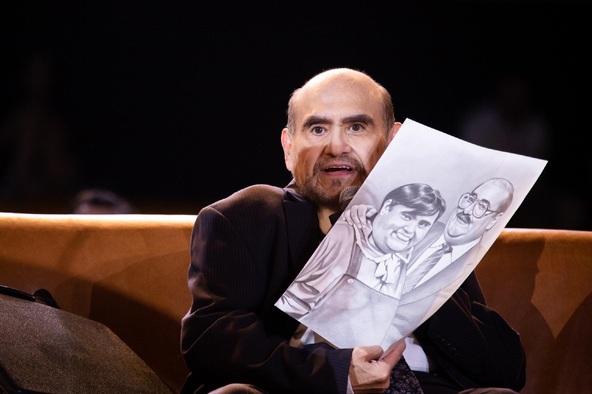 Édgar Vivar, o Sr. Barriga e o Nhonho de 'Chaves', na CCXP 22 - Patrícia Devoraes/Brazil News