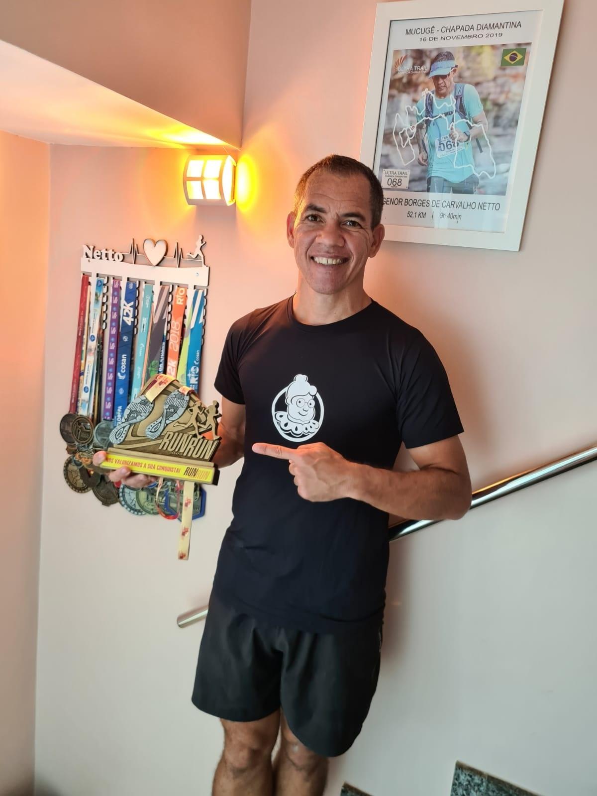 Agenor Netto começou a correr após ser diagnosticado com esclerose múltipla - Arquivo pessoal