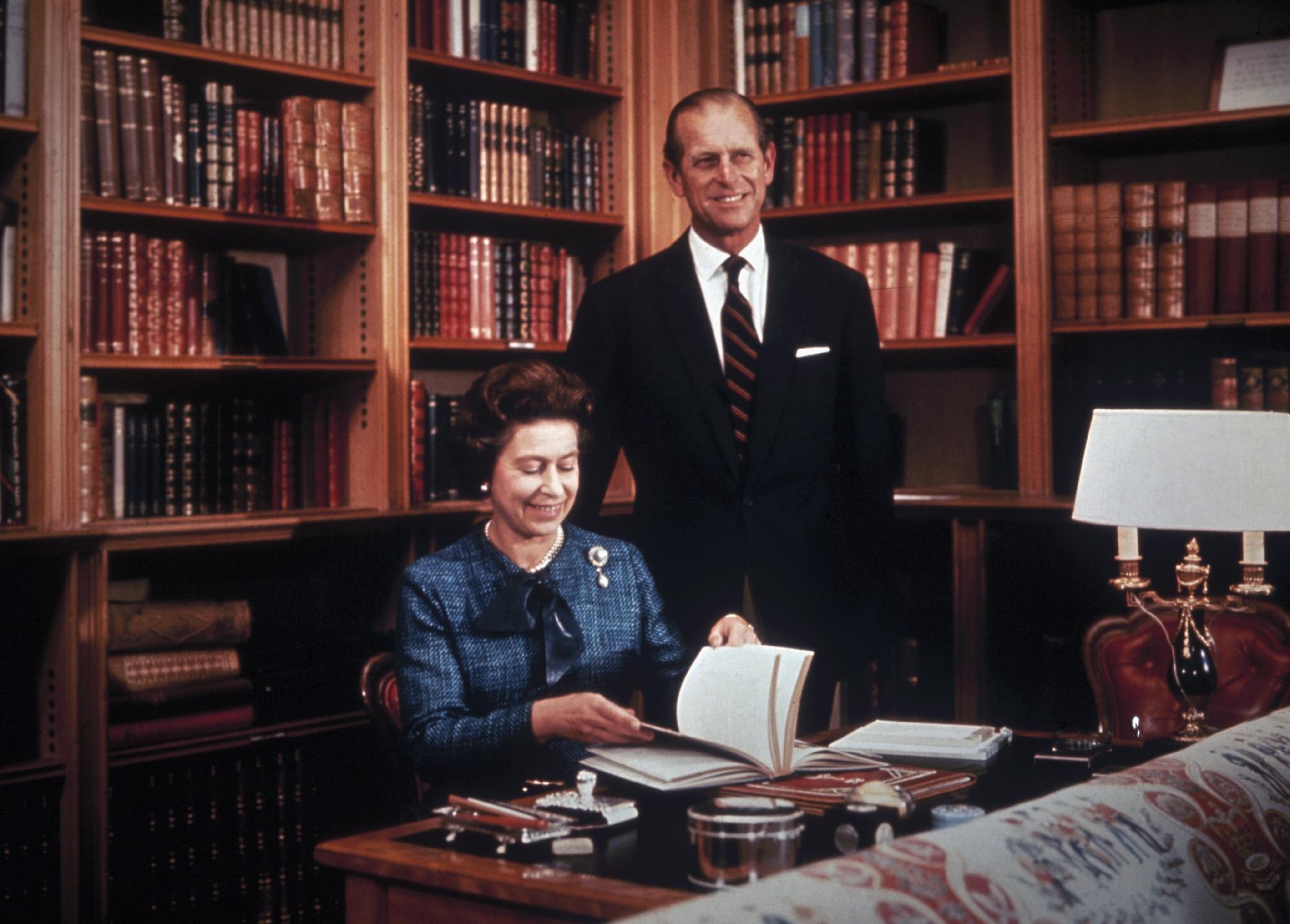 Queen Elizabeth II and Prince Phillip in a 1975 portrait - Getty Images