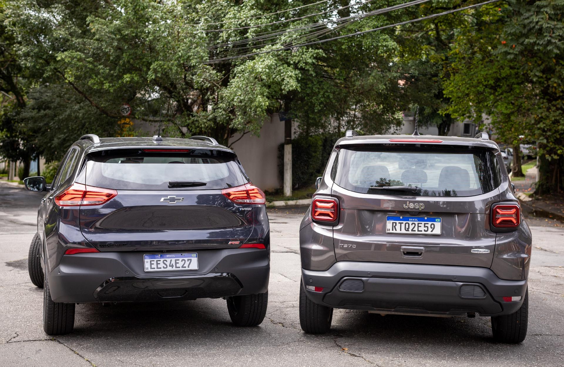 Tracker RS x Renegade Longitude SUVs de personalidade. Qual é melhor?