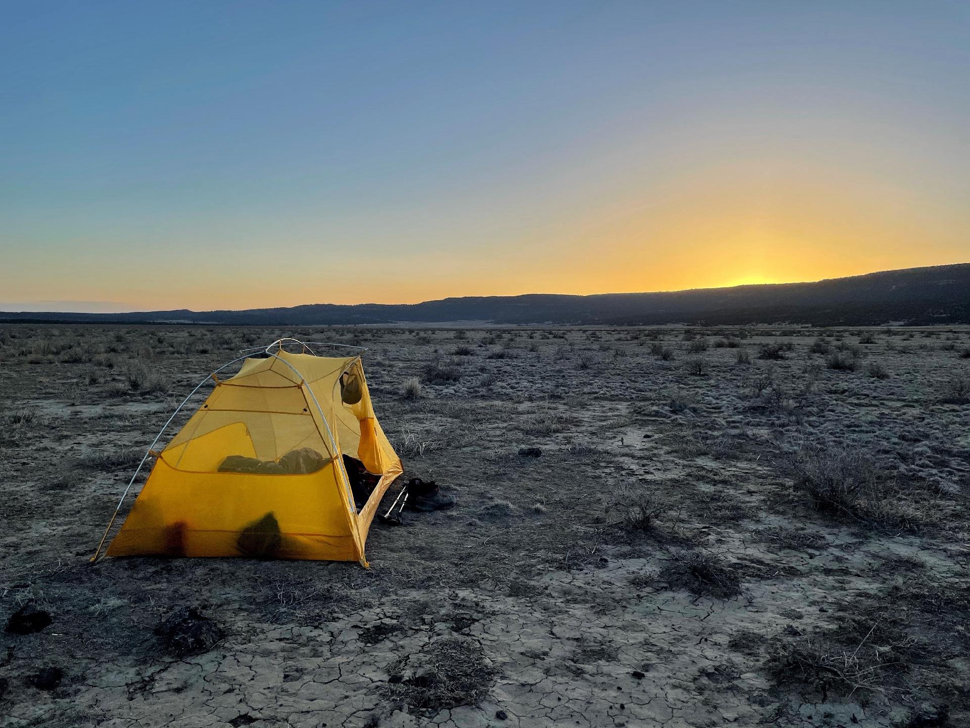 Camping no deserto, ao norte do Novo México - Arquivo pessoal
