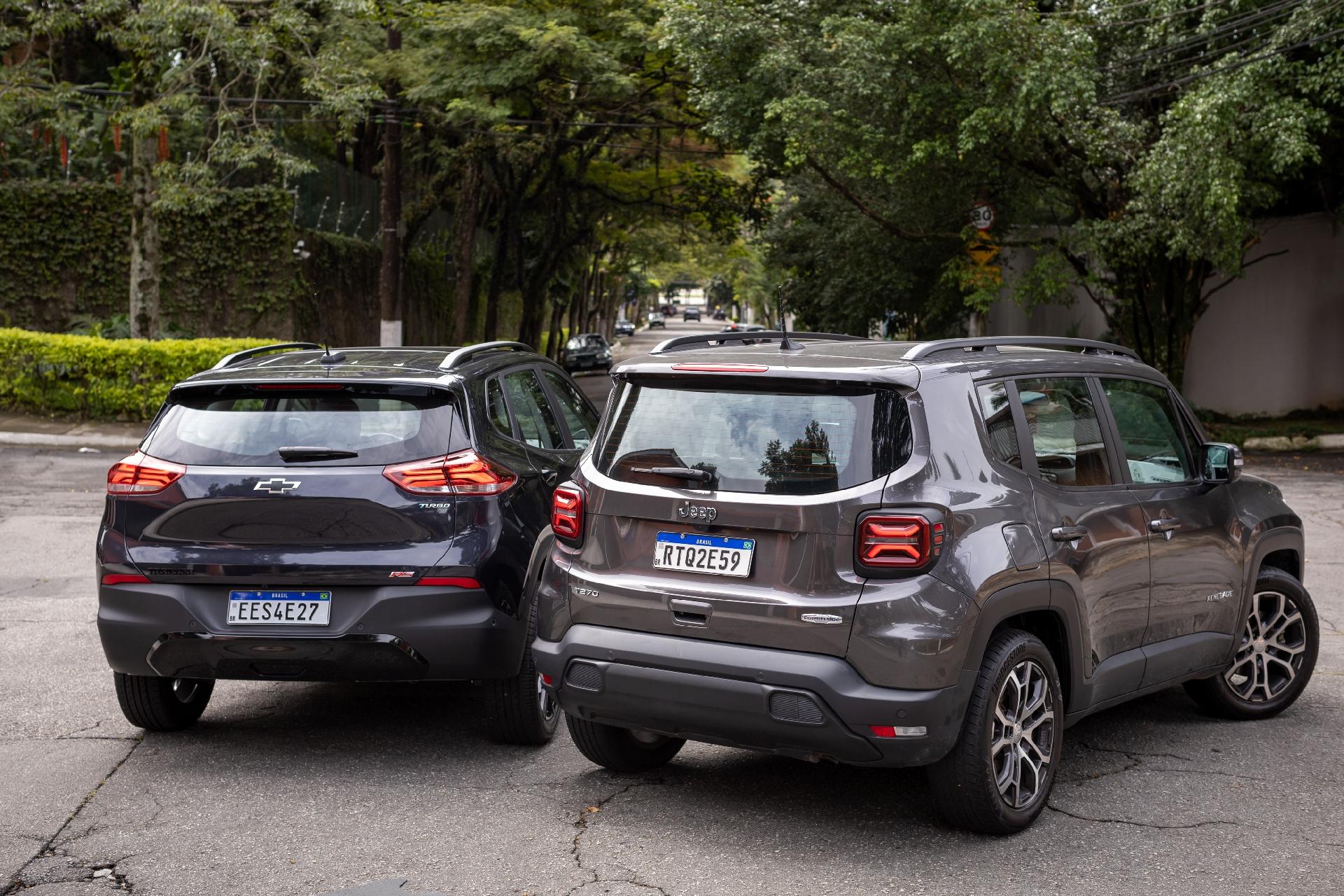 Tracker RS x Renegade Longitude SUVs de personalidade. Qual é melhor?