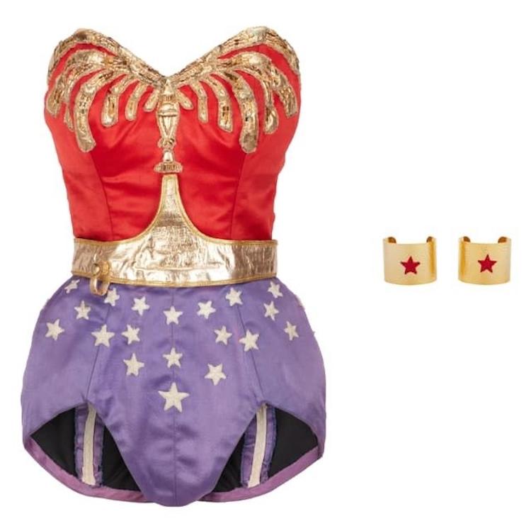 Body original do uniforme da Mulher Maravilha usado por Lynda Carter Body original do uniforme da Mulher Maravilha usado por Lynda Carter