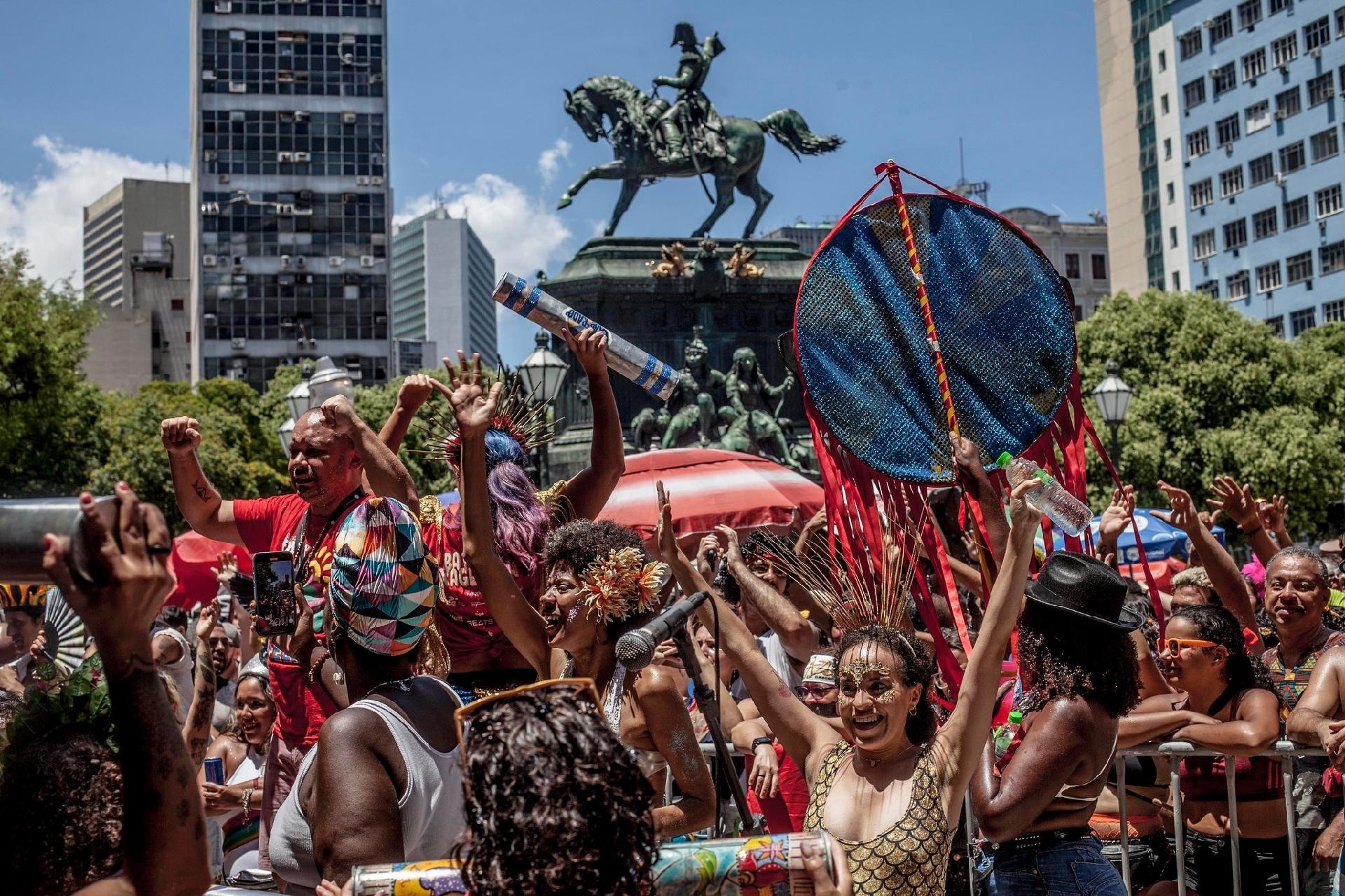 O Bloco exagerado terminou no início da tarde - Gustavo Stephan/Riotur