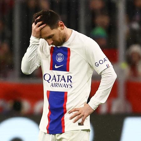 Messi depois da eliminação do PSG na Champions - REUTERS/Kai Pfaffenbach TPX IMAGES OF THE DAY