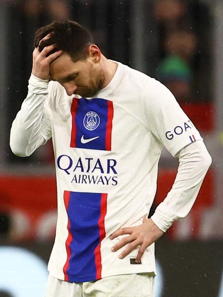 Messi depois da eliminação do PSG na Champions - REUTERS/Kai Pfaffenbach TPX IMAGES OF THE DAY