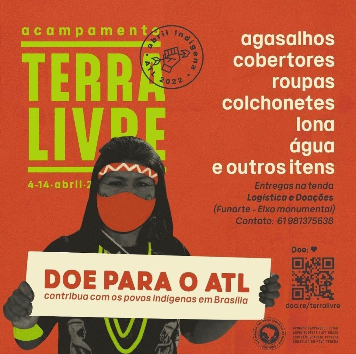 Acampamento Terra Livre começa hoje e pede demarcação de Terras Indígenas - Divulgação