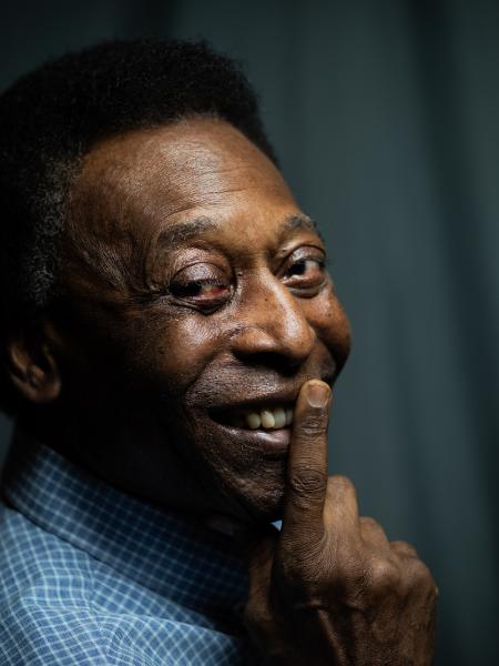 28.nov.2018 - Entrevista com Pelé, campeão nas Copas do Mundo de 1958, 1962 e 1970, no museu que leva seu nome, em Santos. (Foto: Bruno Santos/Folhapress) - Bruno Santos/Folhapress