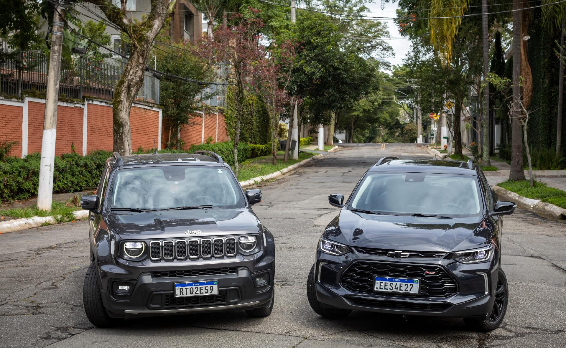 Tracker RS x Renegade Longitude SUVs de personalidade. Qual é melhor?