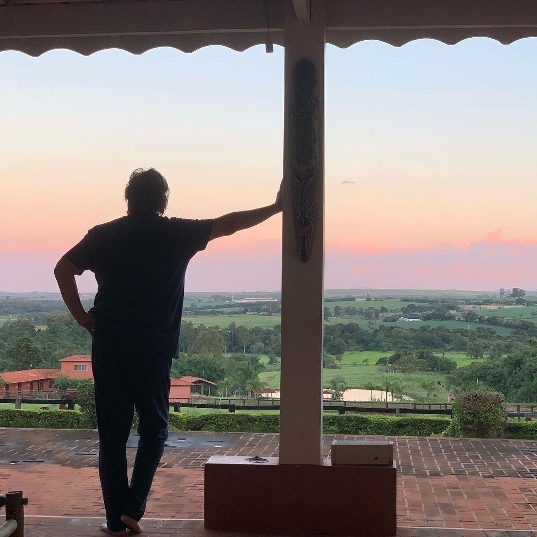 Fábio Júnior em sua propriedade rural - Reprodução/Instagram