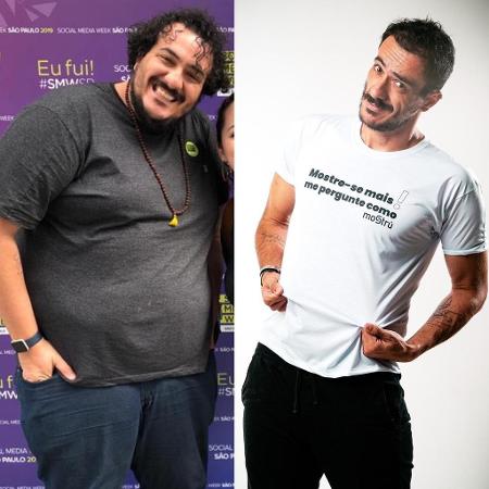Publicist Jean Perez did not recognize himself after bariatric surgery - Personal archive - Personal archive