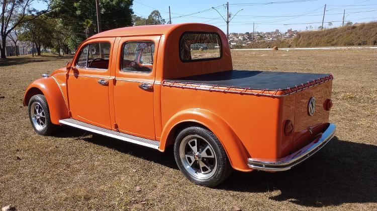 Existem picapes feitas a partir do VW Fusca, mas versão com cabine dupla é difícil de se ver por aí - Arquivo pessoal - Arquivo pessoal