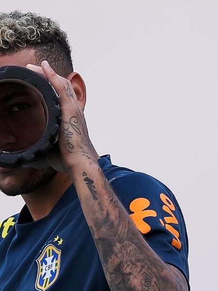 Neymar durante treino da seleção brasileira em 2018 - Buda Mendes/Getty Images Sport