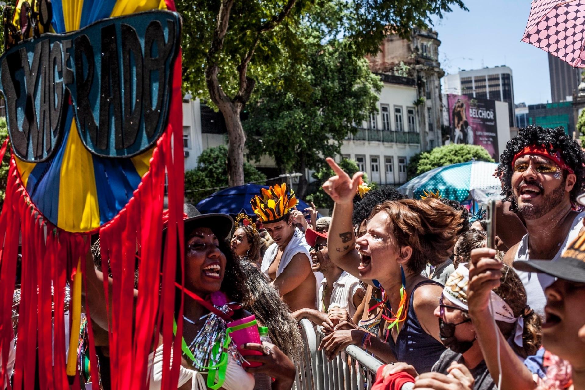 A concentração do Bloco Exagerado começou às 8 horas - Gustavo Stephan/Riotur