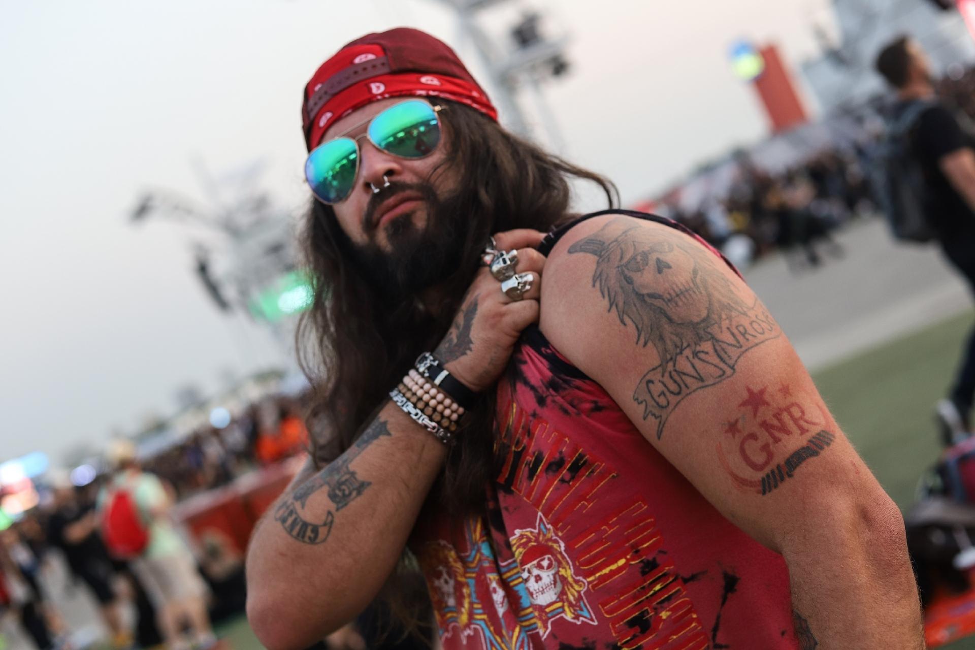 Fã de Guns tem 18 tatuagens e diz que a banda o ajudou a superar depressão - Zô Guimarães/UOL