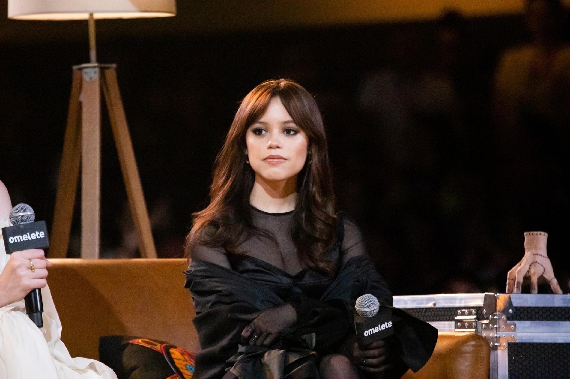 A atriz Jenna Ortega no terceiro dia de CCXP 22 - Patrícia Devoraes/Brazil News