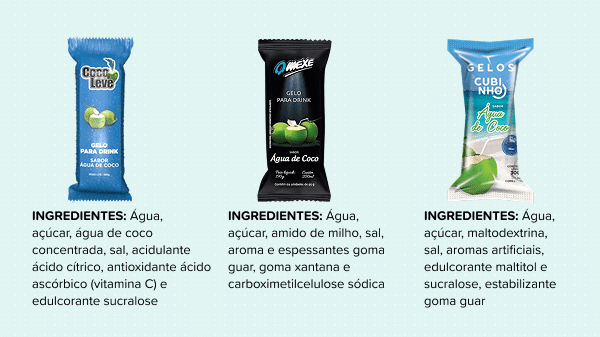 Citei essas três marcas pois foram as únicas que consegui encontrar a lista de ingredientes, mas existem várias similares. Sempre que possível, leia os rótulos