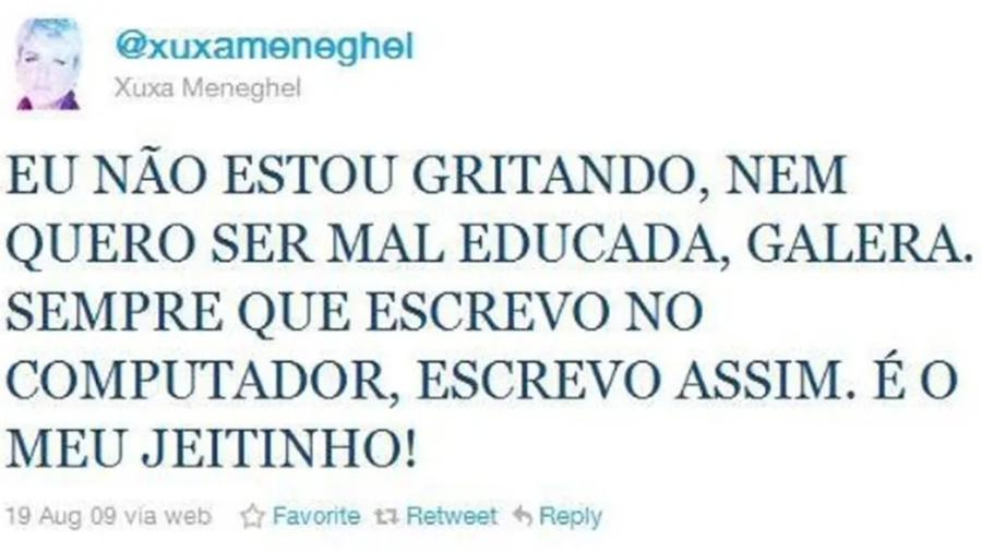 O 'jeitinho' de Xuxa gritando no Twitter deixou saudade na plataforma