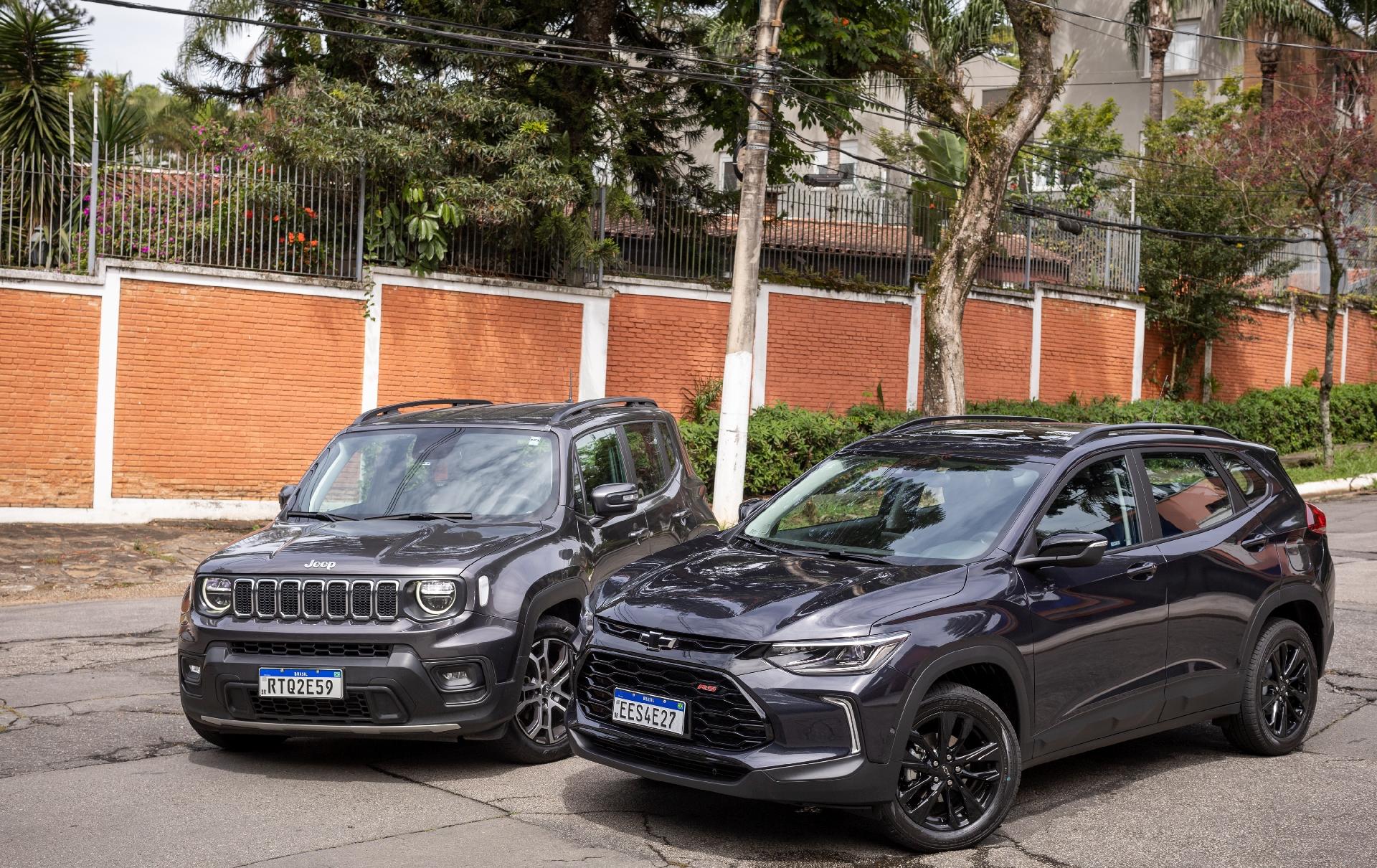 Tracker RS x Renegade Longitude SUVs de personalidade. Qual é melhor?